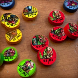 Dark Venture: Battle of the Ancients - Premium Wooden Tokens
